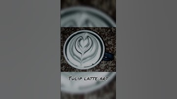practice tulip latte art with detergent and food color (**can