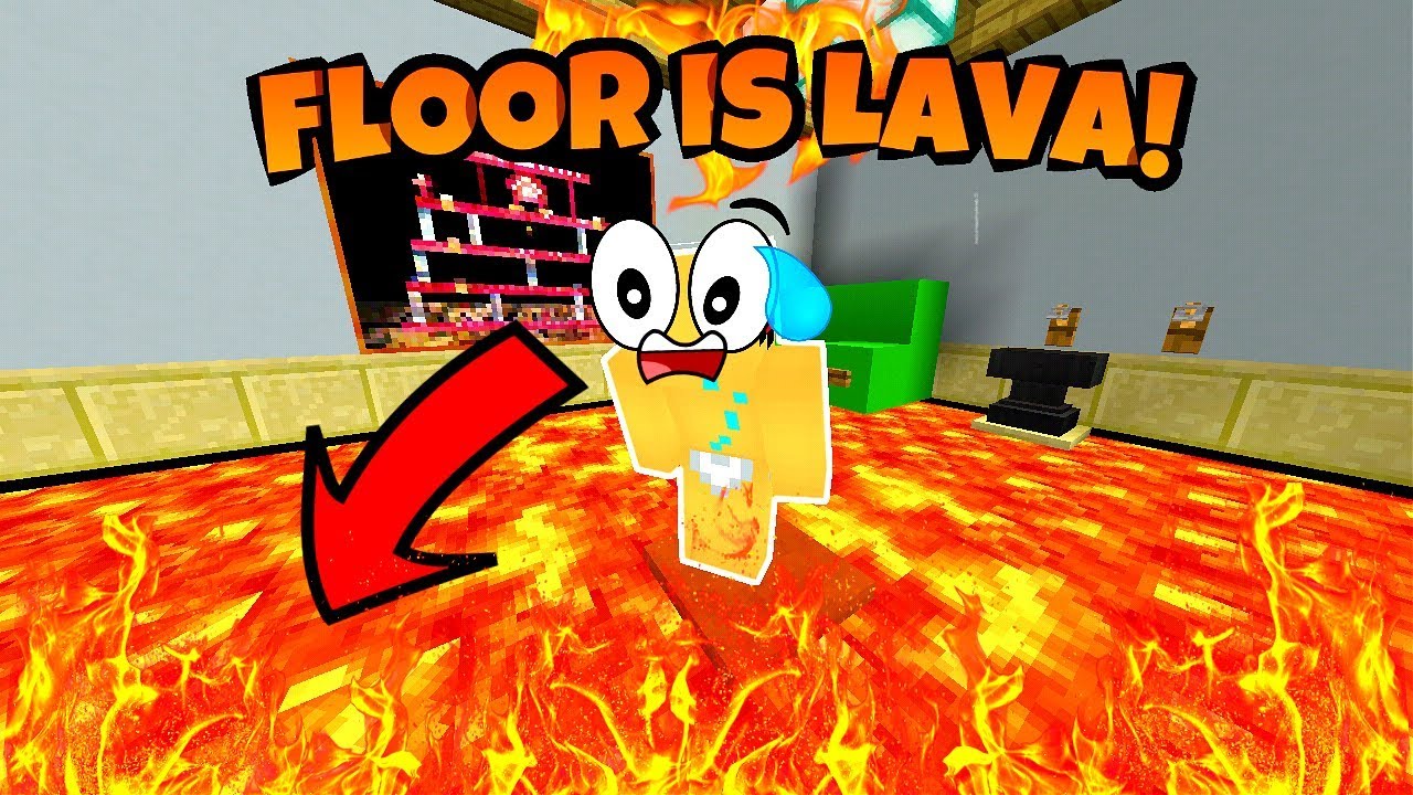 NOOB PLAYS THE FLOOR IS LAVA CHALLENGE IN MINECRAFT!! (Tagalog Version