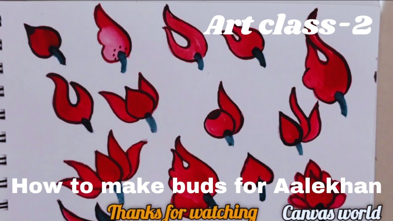 How to make buds for Aalekhan / class-2 / 