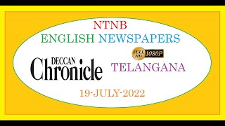 DECCAN CHRONICLE TS 19 JULY 2022 TUESDAY