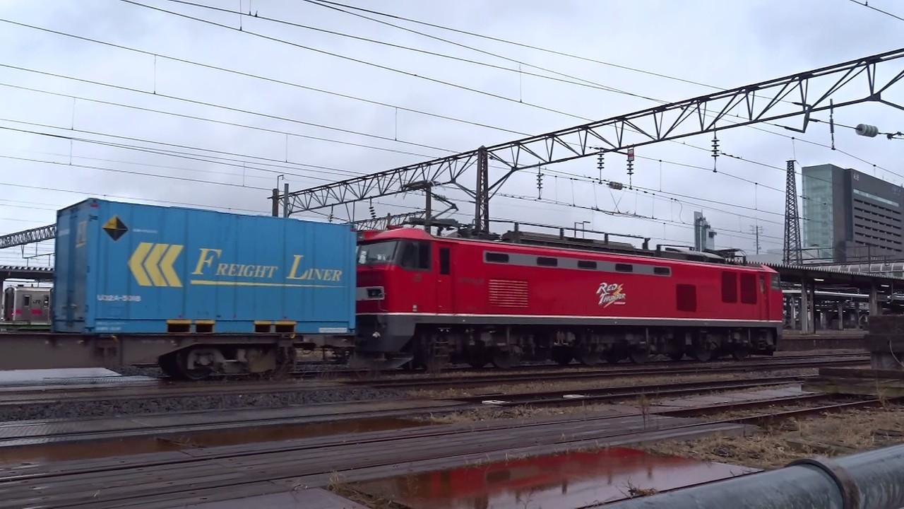 2026.02.28 貨物列車（4090列車）秋田駅到着