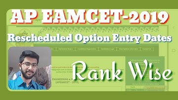AP eamcet 2019 new option entry dates | AP eamcet option Entry latest news | AP eamcet web options
