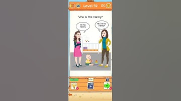Braindom 2: Brain Teaser Game  walkthrough Level - 59 Who is the nanny?. #braindom
