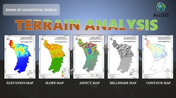 Terrain Analysis in ArcMap | Slope, Aspect, Hillshade, Contour from DEM Data