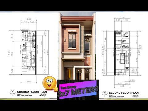two-storey-small-house-design-ideas-3x7-w/-2-bedroom-w/-plan
