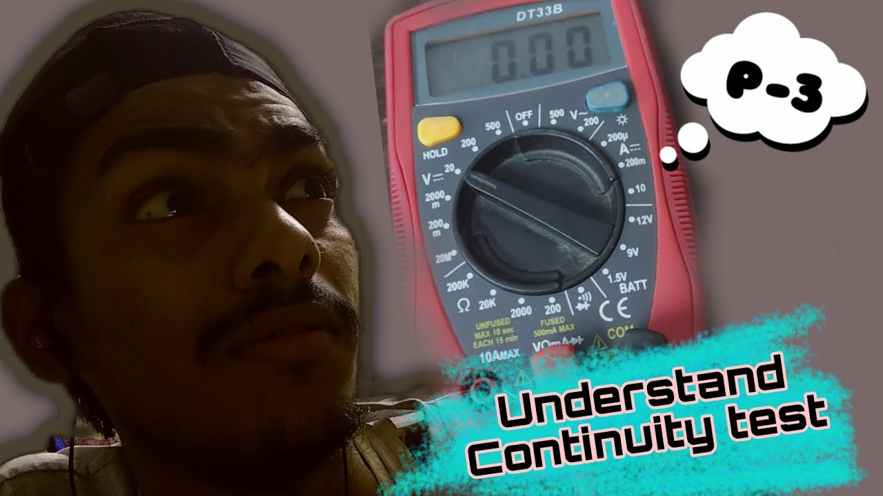 How to Check the Continuity test on Multimeter - YouTube