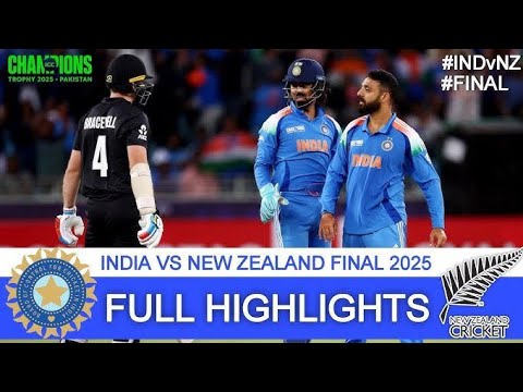 India vs New Zealand Champions Trophy 2025 Match Highlights | ind vs NZ ...