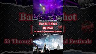 2023 Concerts &amp; Festivals I Shot In 2023 #Shorts