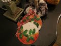 Holly Inspired Christmas Ornaments/Using Mod Podge and Napkins