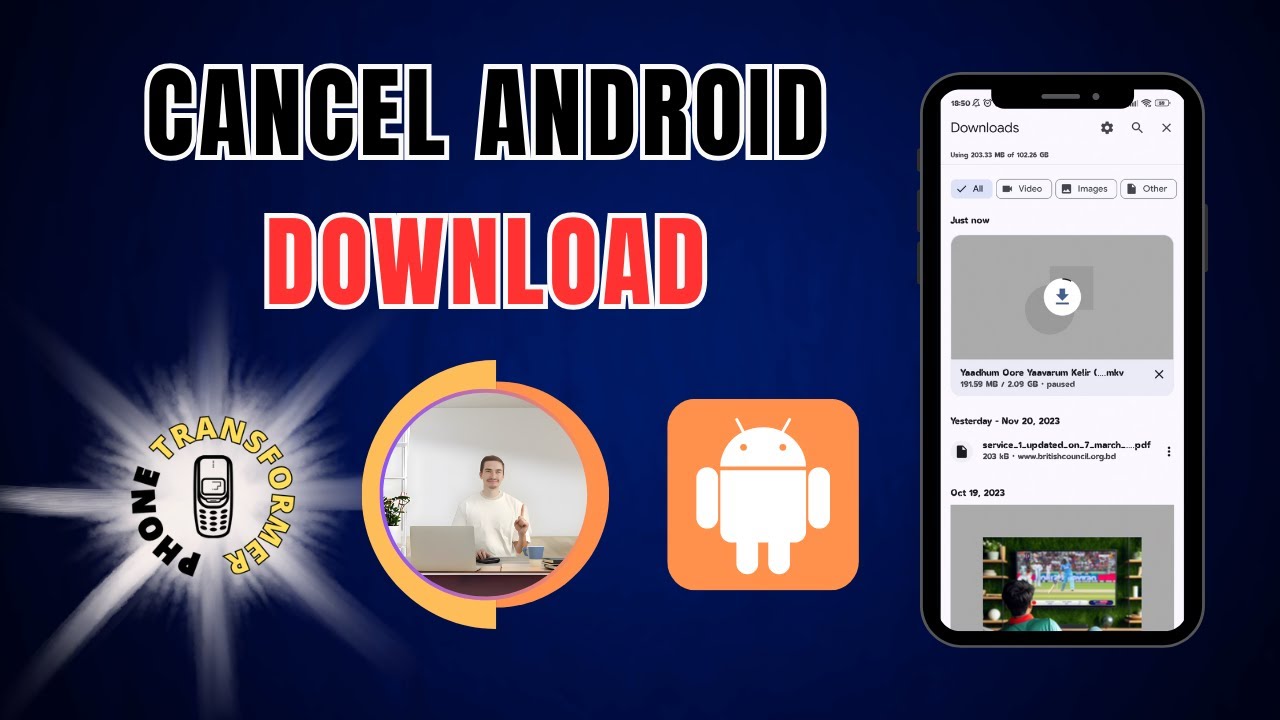 How to Cancel a Download on Android - YouTube