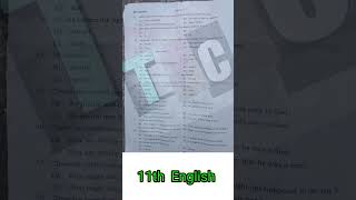 Bibar board 11th English question paper 2023 half yearly exam | Bseb Class 11th English question2023