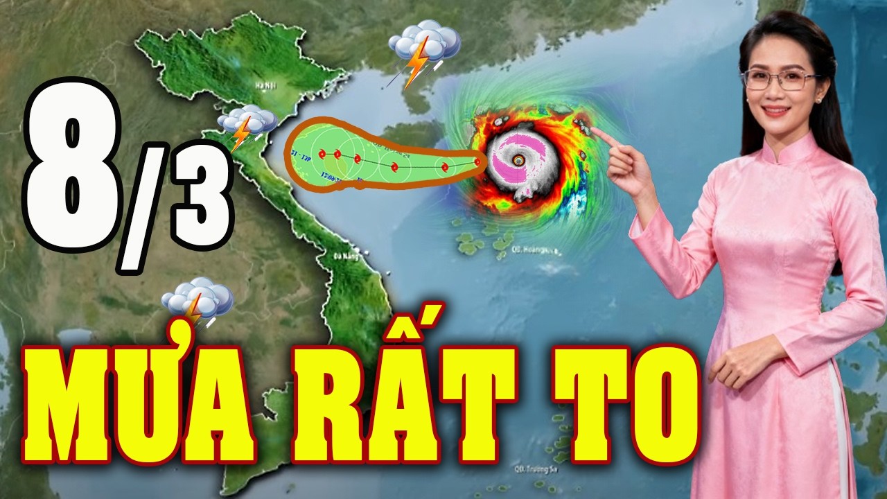 Dự Báo Thời Tiết Đêm Nay và Ngày Mai 8/3 | Thời Tiết Hôm Nay 3 Ngày Tới Mới Nhất|#thoitiet