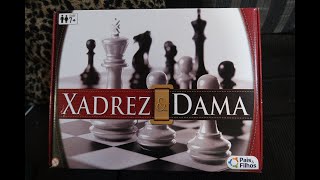 UNBOXING JOGO DE XADREZ E DAMA