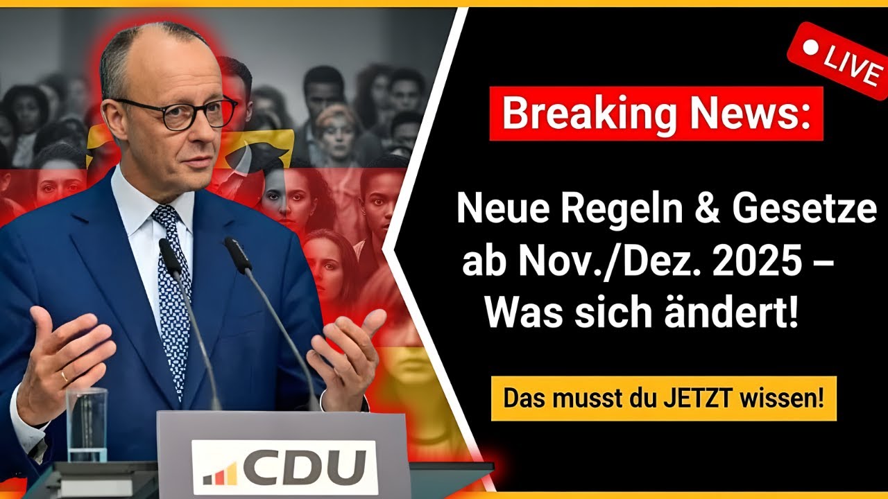 ⚠️ Breaking: Ab November 2025 treten neue Regeln und Gesetze in Kraft – das müssen Sie jetzt wissen!