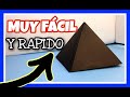 Como Hacer una PIRAMIDE de Papel PASO A PASO【ORIGAMI】Rapido y FACIL *3D*