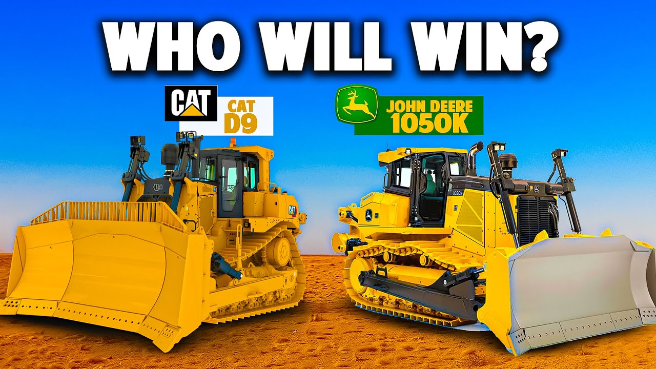 MONSTER Bulldozer Showdown D9 vs John Deere 1050k Who Wins