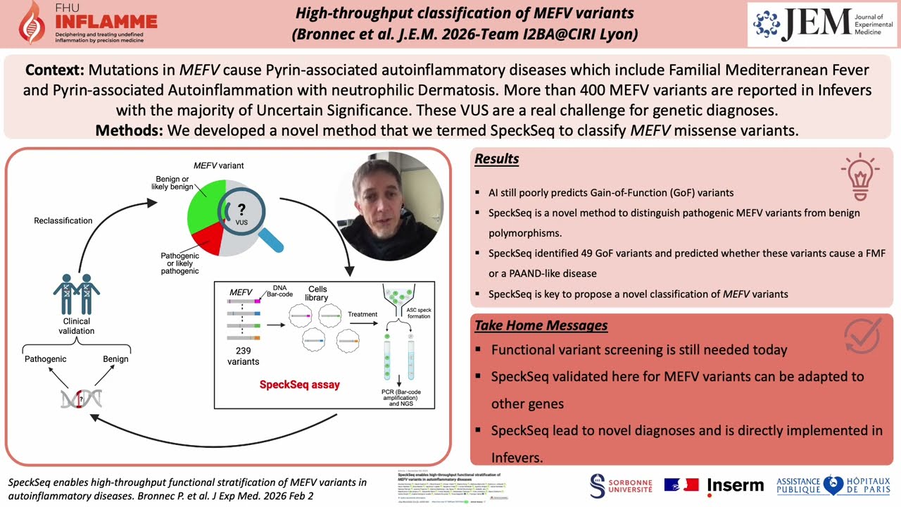 Article 01: Variants MEFV : tri à grande échelle
