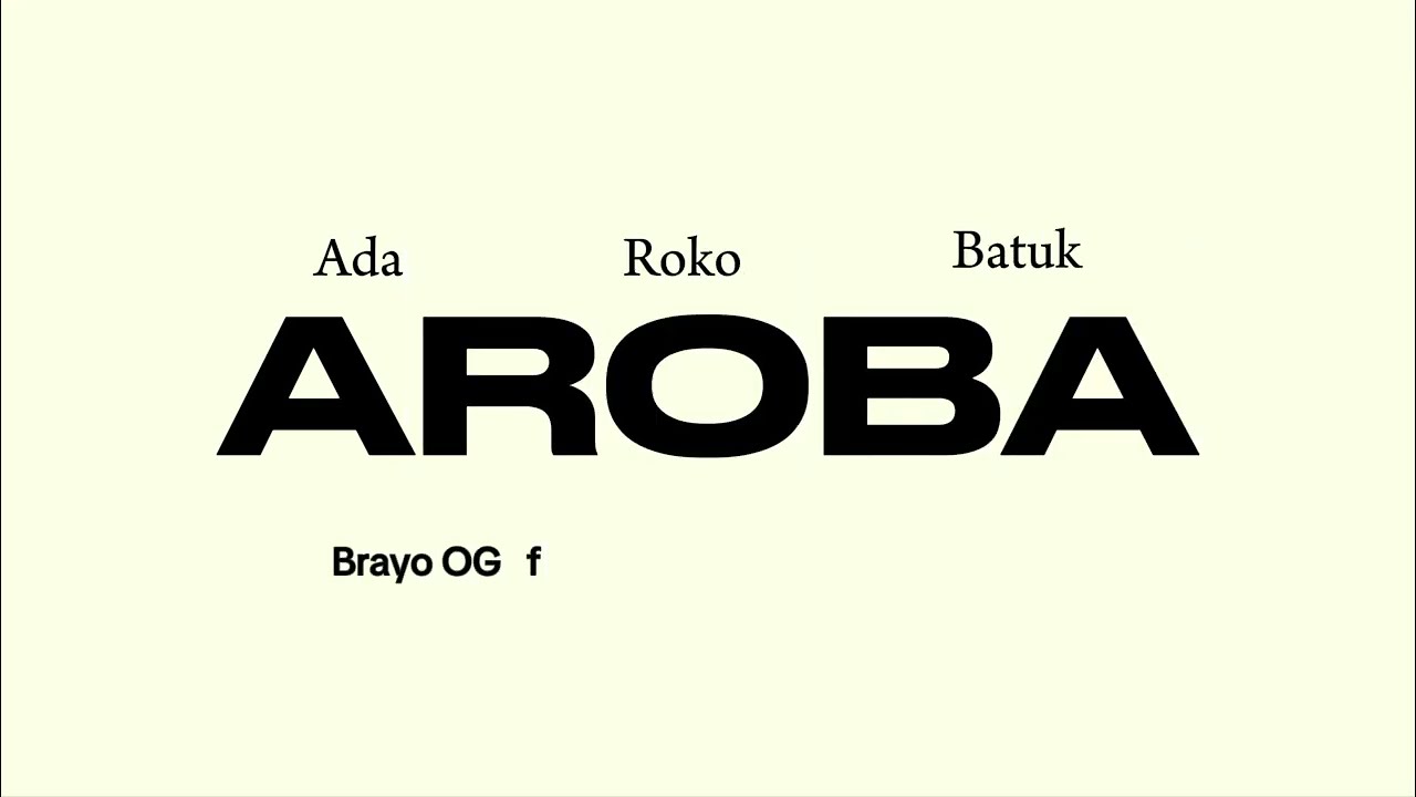 Brayo OG - AROBA (ft. AgungBlackZone & Ikzmen) [official lyrics video]