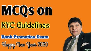 MCQ on KYC Guidelines || Bank Promotion Exam