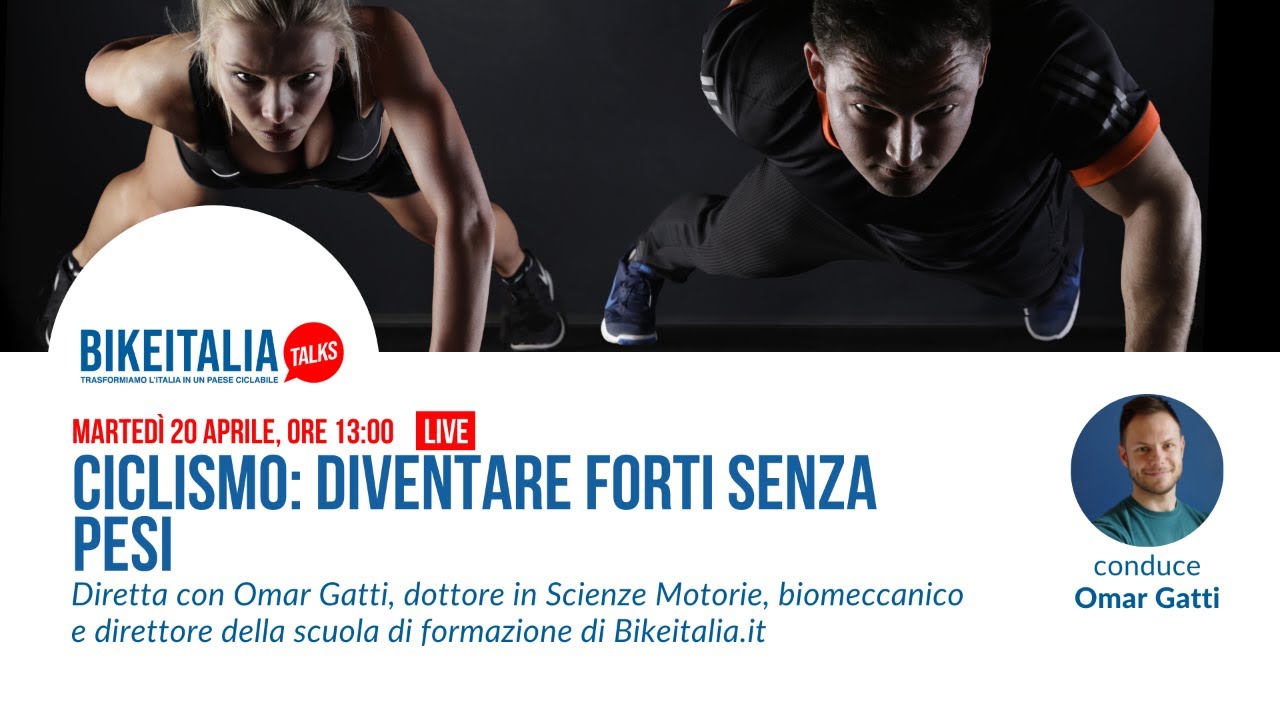 Ciclismo: diventare forti senza pesi