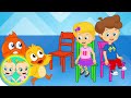 Musical chairs new song  happy baby songs nursery rhymes