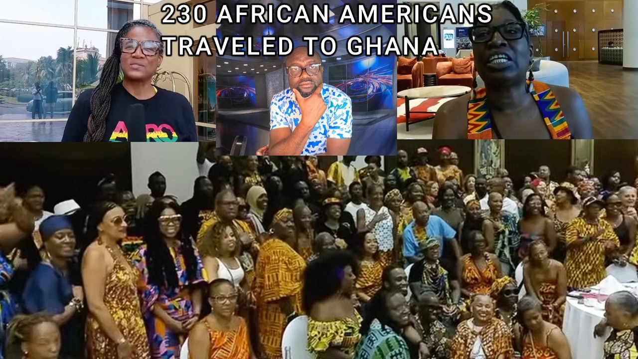 🇬🇭🇺🇸 230 African Americans Arrive in Ghana to Reconnect With Their Ancestral Roots