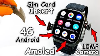 4G Android SmartWatch With SimCard Insert⚡️S12 Ultra 4G with Camera (Better than X8 Ultra 4G) - ASMR