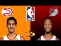 Portland Trail Blazers vs Atlanta Hawks I NBA Live Scoreboard I Play by Play I Jan 16 2021