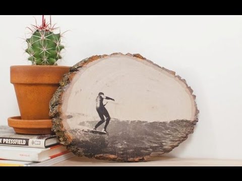 How to Transfer Ink to Wood - DIY Photo Frame Craft