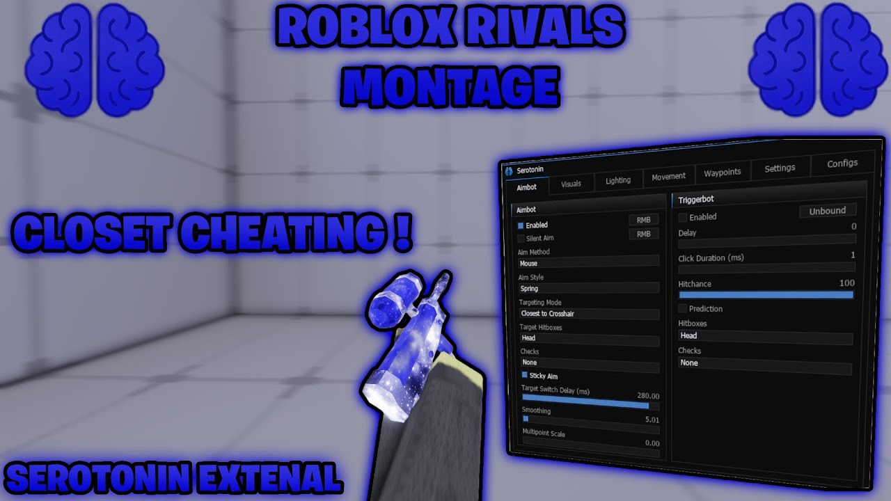 *FREE KEY* Roblox Rivals Closet Cheating with P2W Guns! Using Serotonin External