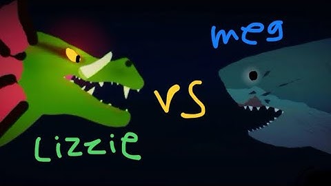 Lizzie vs megalodon (rampage vs the meg) sticknodes animation (remake)