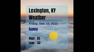 Lexington KY Weather Forecast