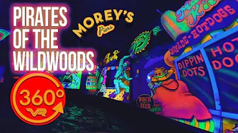Journey through Pirates of the Wildwoods dark ride at Morey's Piers!