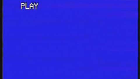 VHS Play button (blue screen)