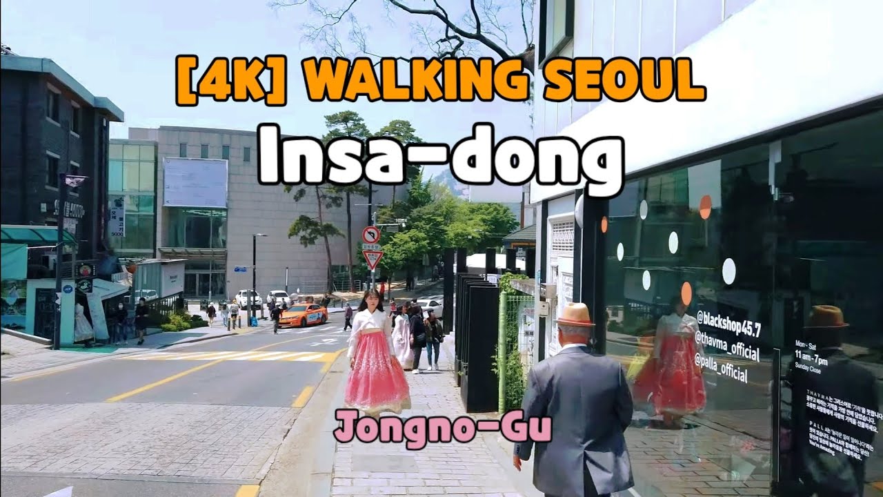 [4K] Walking around Anguk(Insa dong) Station in Seoul, Korea