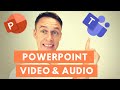 How to play a video from PowerPoint with audio in Teams