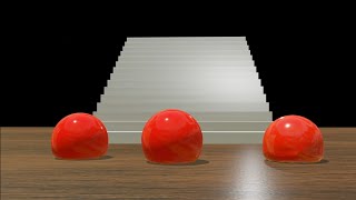 SOFTBODY SIMULATION _BALLS AND CUBE ANIMATION #1
