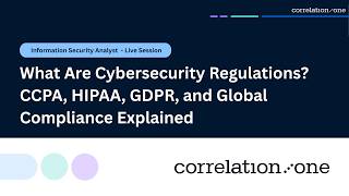What Are Cybersecurity Regulations? CCPA, HIPAA, GDPR, and Global Compliance Explained