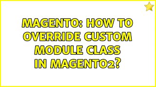 Magento: How to override custom module class in magento2?