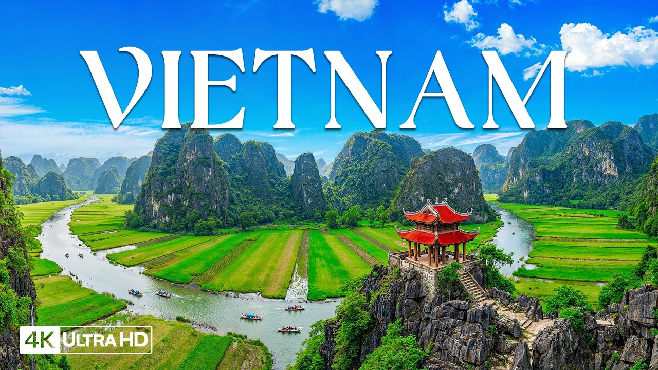 Вьетнам 4K | Путешествие к изумрудным горам и тихим долинам под расслабляющую музыку