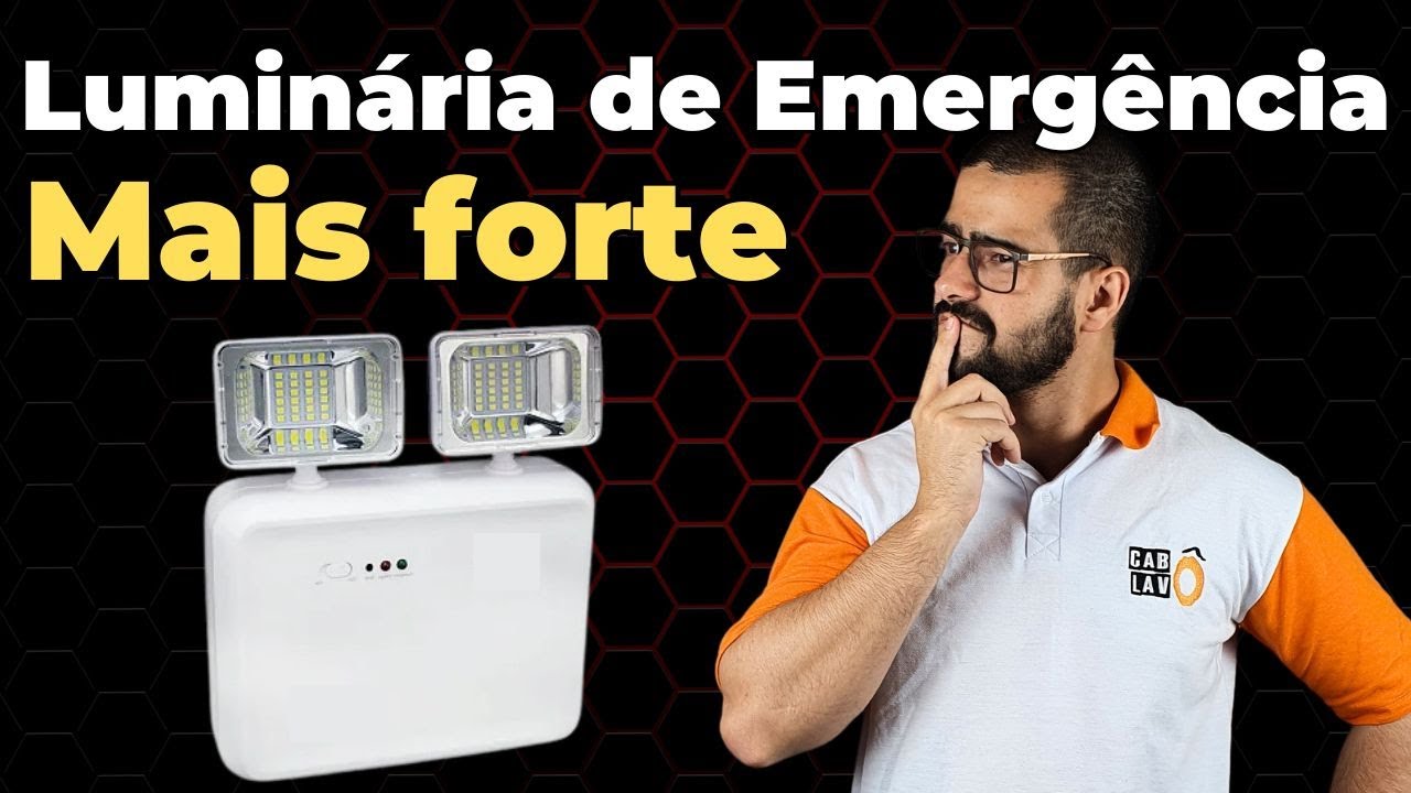 Iluminação de emergência mais FORTE, quando usar? - YouTube