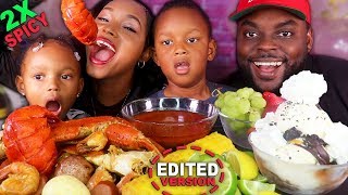 2X SPICY SEAFOOD BOIL MUKBANG *LIVE MUKBANG RECAP* (1,000,000) 먹방 | QUEEN BEAST