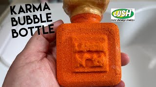 Lush New Limited Edition 2021 ‘Karma Bubble Bottle’ - Tub Demo and Review