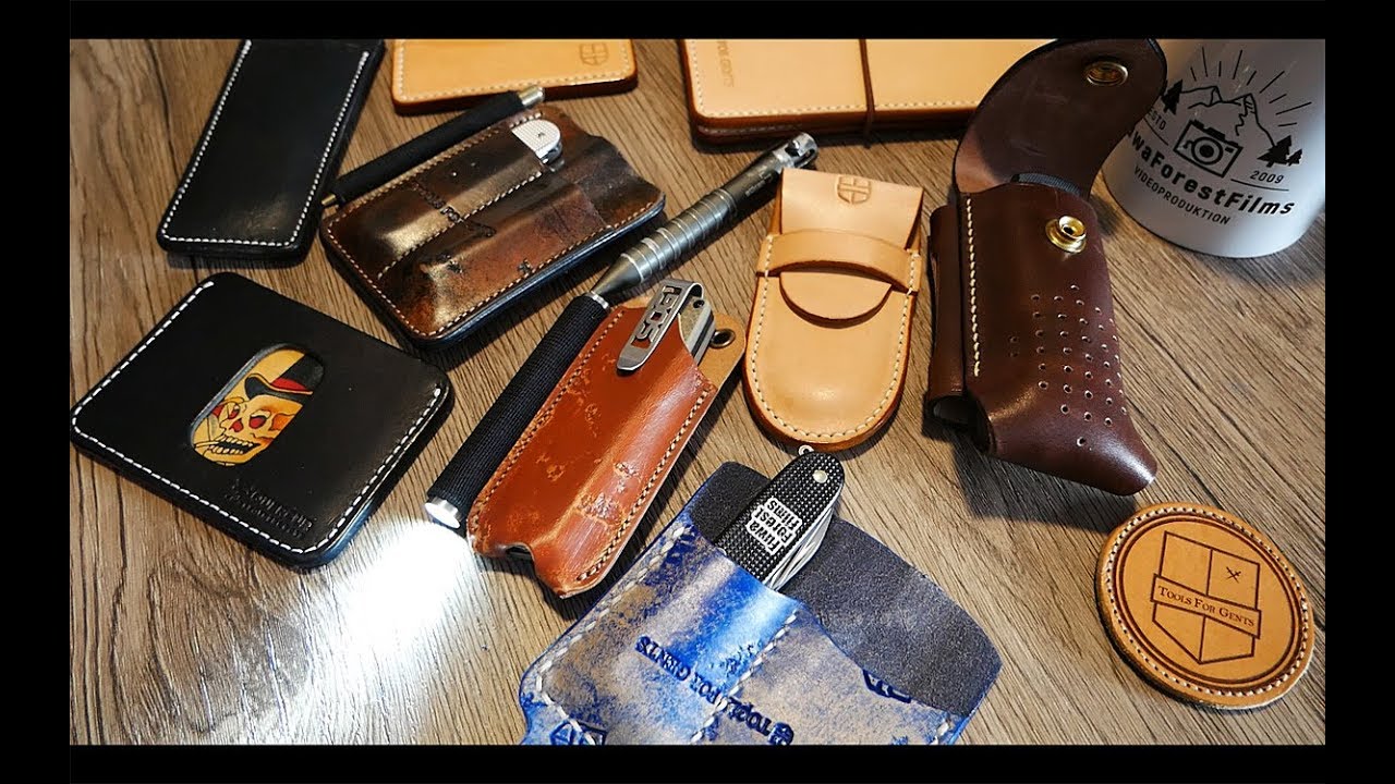  EASYANT Leather EDC Pocket Organizer Men Handmade