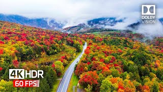 Vermont 4K - Most Beautiful Autumn Video in Vermont in 4K UHD 🍂 Vermont in Autumn 4K HDR 🍂