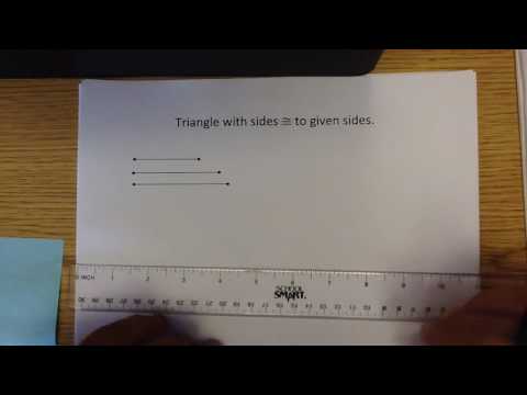 1-9 Construct a triangle given three side lengths