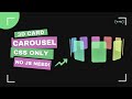 How to Create a 3D Rotating Card Carousel Using HTML &amp; CSS | CSS Animation Tutorial