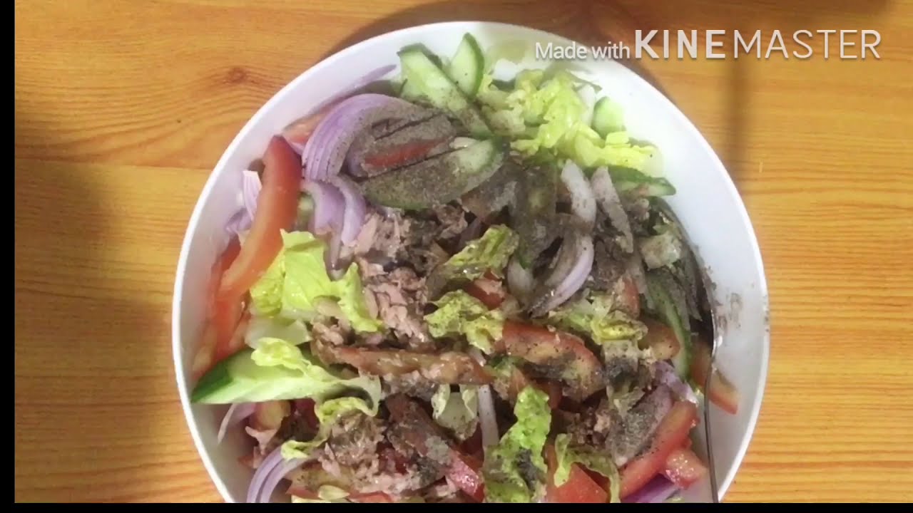 HOW TO PREPARE TUNA SALAD( Quick & Easy)FOR HEALTHY LIFE STYLE..RECIPE