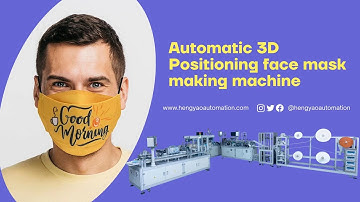 Full-Auto KF94 Fish Type Face Mask Making Machine | How to make a 3D face mask