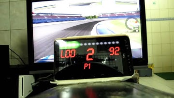 rfDisplay TEST HTC HD2 & rFactor